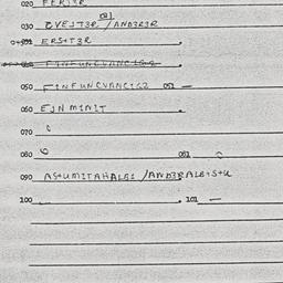 Eastern questionnaire, answ...