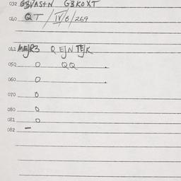 Eastern questionnaire, answ...