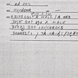 Eastern questionnaire, answ...