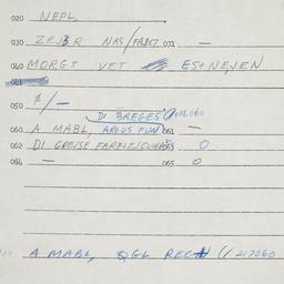 Eastern questionnaire, answ...