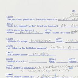Western questionnaire, answ...