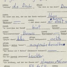 Western questionnaire, answ...