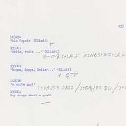 Western questionnaire, answ...