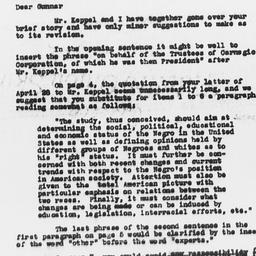 Letter from Charles Dollard...
