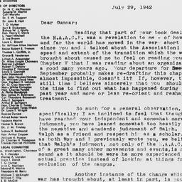 Letter from Walter Francis ...