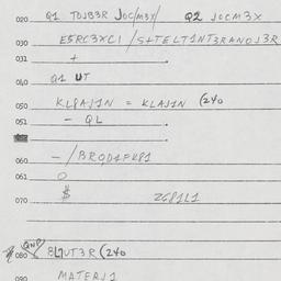 Eastern questionnaire, answ...