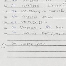 Eastern questionnaire, answ...