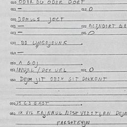 Eastern questionnaire, answ...