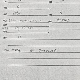 Eastern questionnaire, answ...