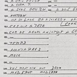 Eastern questionnaire, answ...