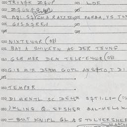 Eastern questionnaire, answ...