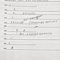 Eastern questionnaire, answ...