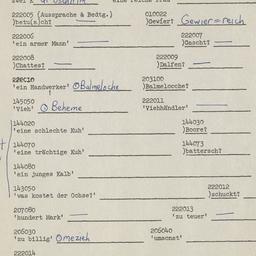 Western questionnaire, answ...