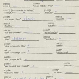 Western questionnaire, answ...