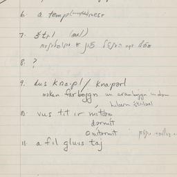 Eastern questionnaire, blue...