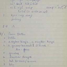Eastern questionnaire, blue...