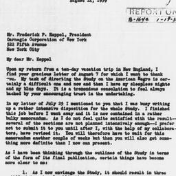 Letter from Gunnar Myrdal t...