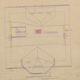 Attic, roof plan