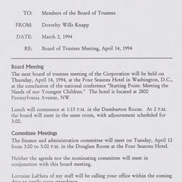 Board of Trustees - Sent to...