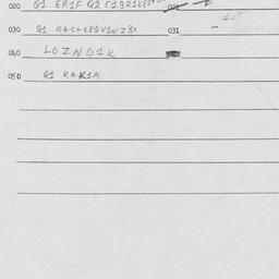 Eastern questionnaire, answ...