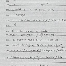 Eastern questionnaire, answ...
