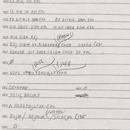 Eastern questionnaire, answ...