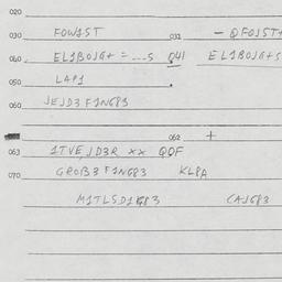 Eastern questionnaire, answ...