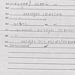 Eastern questionnaire, answ...