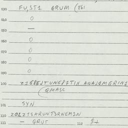 Eastern questionnaire, answ...