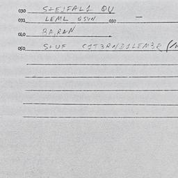 Eastern questionnaire, answ...