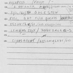 Eastern questionnaire, answ...