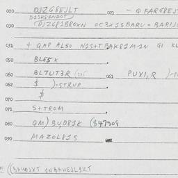 Eastern questionnaire, answ...