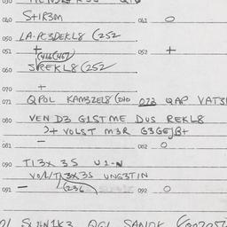 Eastern questionnaire, answ...