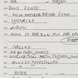 Eastern questionnaire, answ...