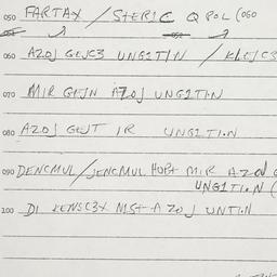 Eastern questionnaire, answ...