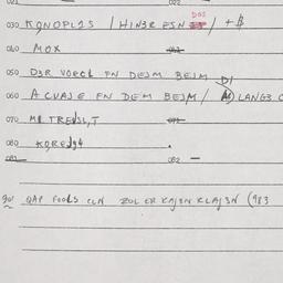 Eastern questionnaire, answ...