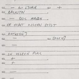 Eastern questionnaire, answ...