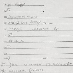 Eastern questionnaire, answ...