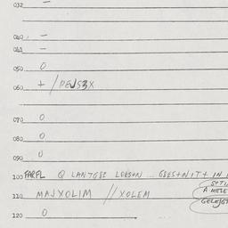 Eastern questionnaire, answ...