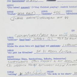 Western questionnaire, answ...