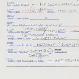 Western questionnaire, answ...