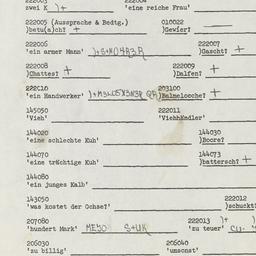 Western questionnaire, answ...