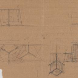 Table, chair sketch details