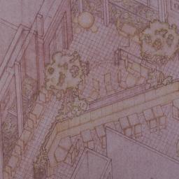 Axonometric drawing of dini...
