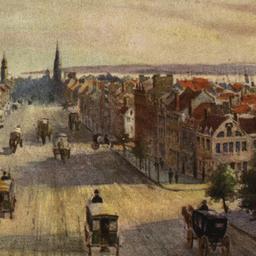 Broadway 1840 Old New York.