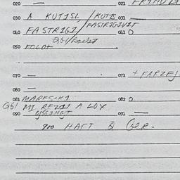 Eastern questionnaire, answ...
