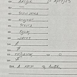 Eastern questionnaire, answ...