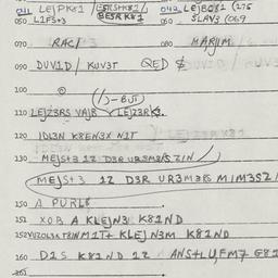 Eastern questionnaire, answ...