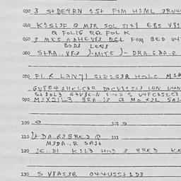 Eastern questionnaire, answ...