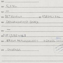 Eastern questionnaire, answ...